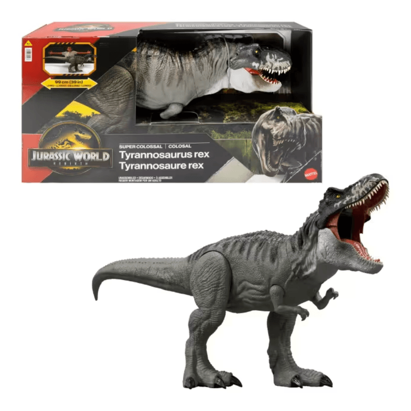 Jurassic World Rebirth Tiranosaurio Rex Supercolosal