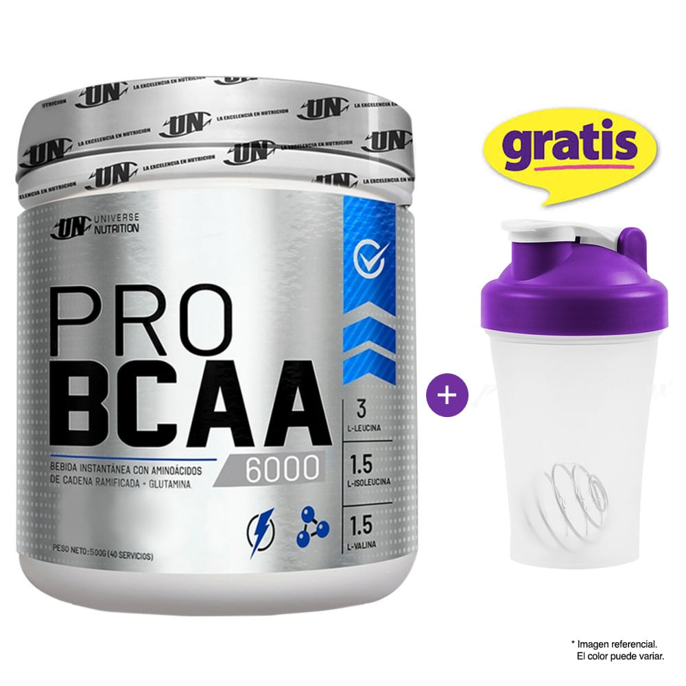 AMINOÁCIDO PRO BCAA 6000 DE 500G. CITRUS PUNCH UNIVERSE NUTRITION