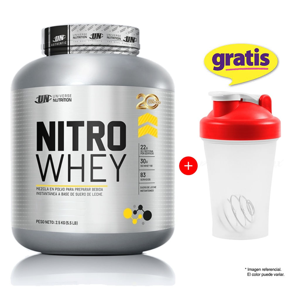 Proteína Suero de Leche Nitro whey 2.5 kg Cookies and Cream