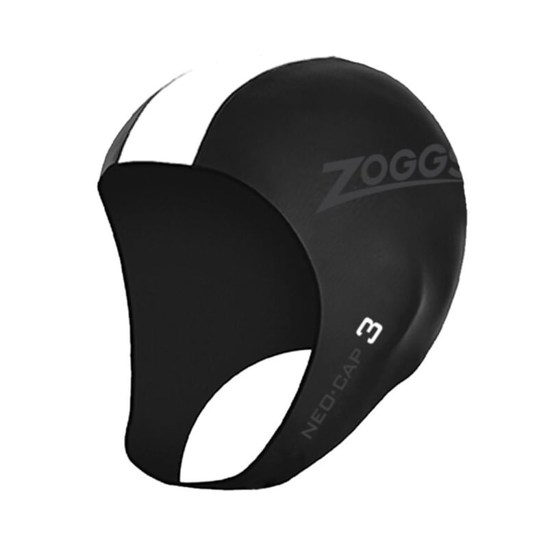Gorro de Natación Zoggs Neo Cap 3 Unisex Negro/Blanco - SM