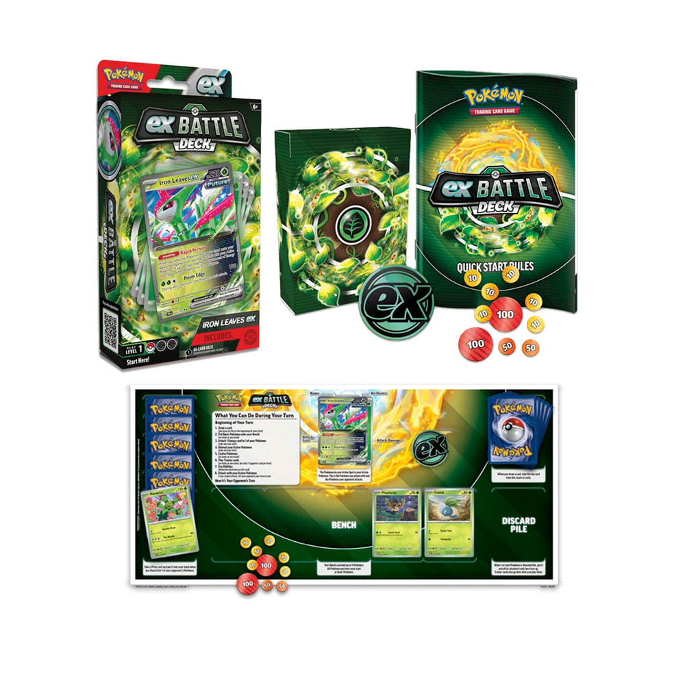 Pokemon TCG Iron Leaves Ex Battle Deck Ingles