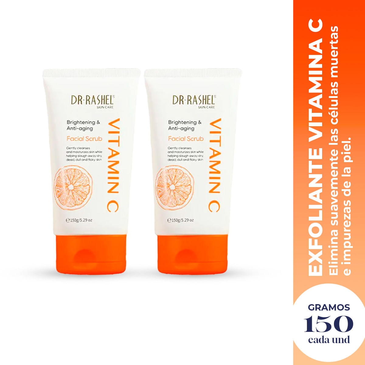 Exfoliante Facial De Vitamina C 150gr Dr Rashel 2 Und