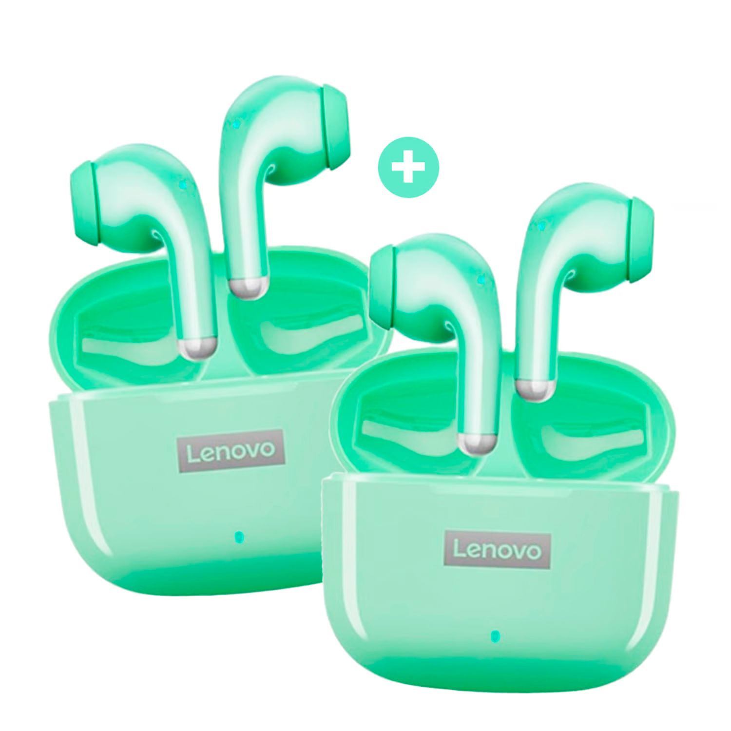 COMBO LENOVO AUDIFONOS LP40 PRO VERDE+ LP40 PRO VERDE