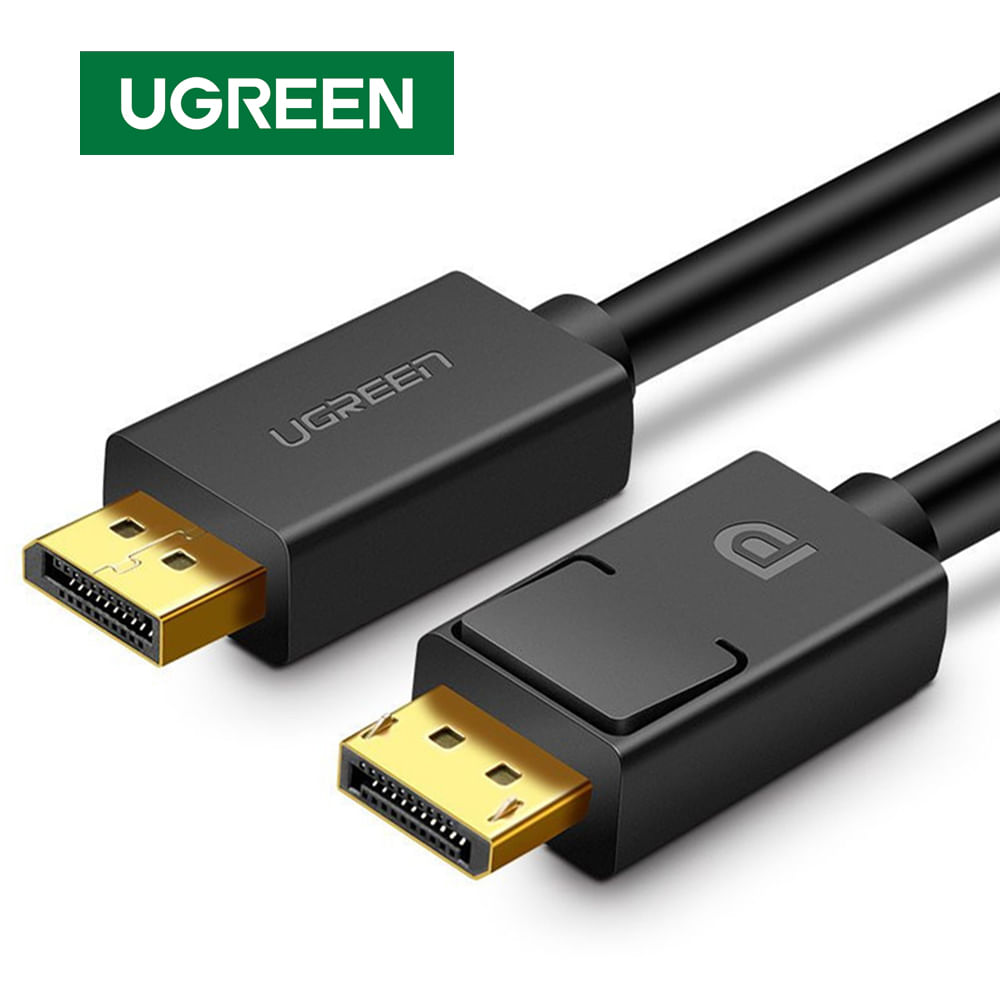 Cable Displayport Dp 1.2 4K UGREEN 144 Hz 21.6 Gbps 2 Metros 3D
