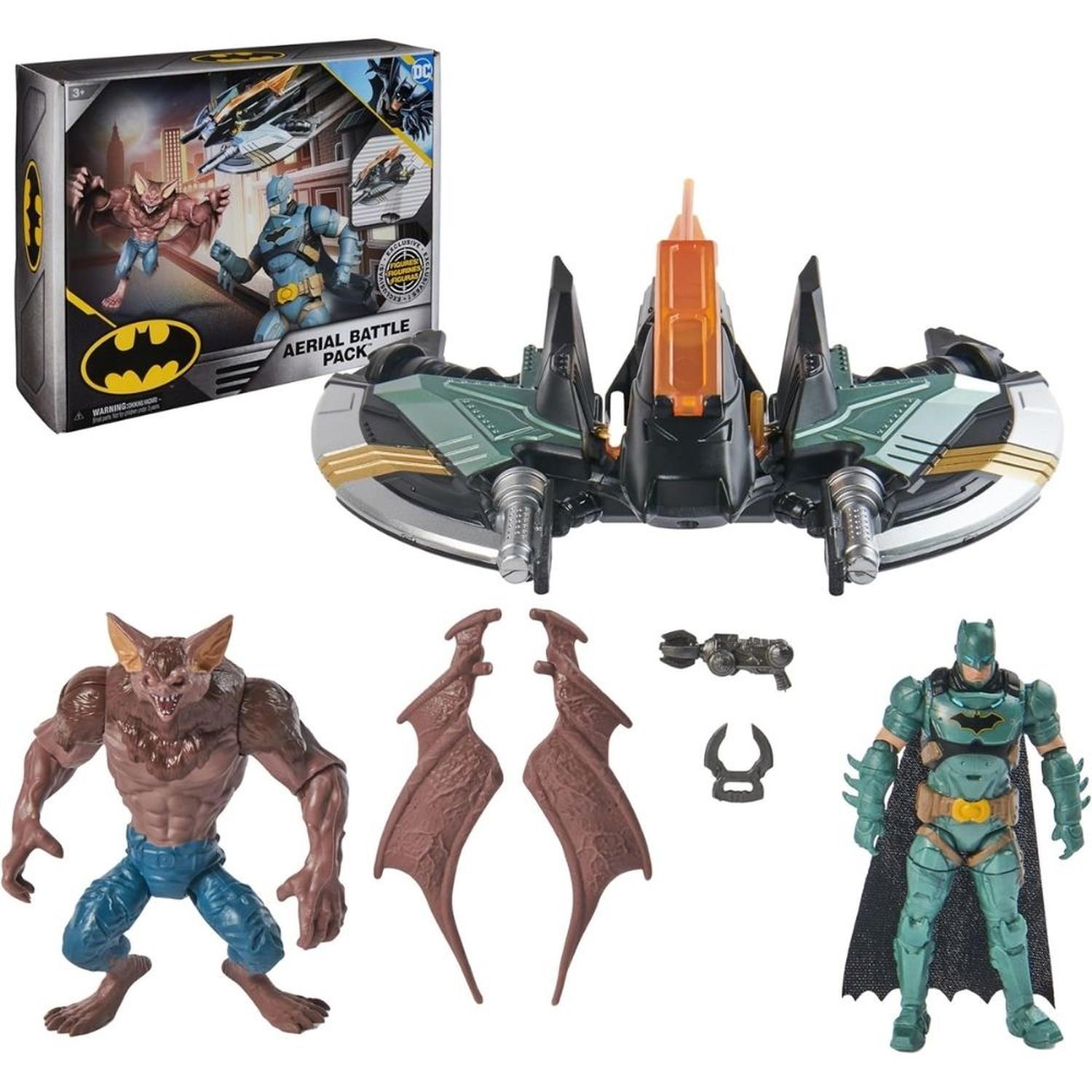 Set de batalla DC Comics Batman vehículo de murciélago y hombre Murciélago