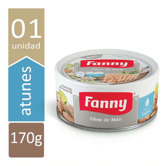 ATUN FILETE EN AGUA FANNY 140 GR