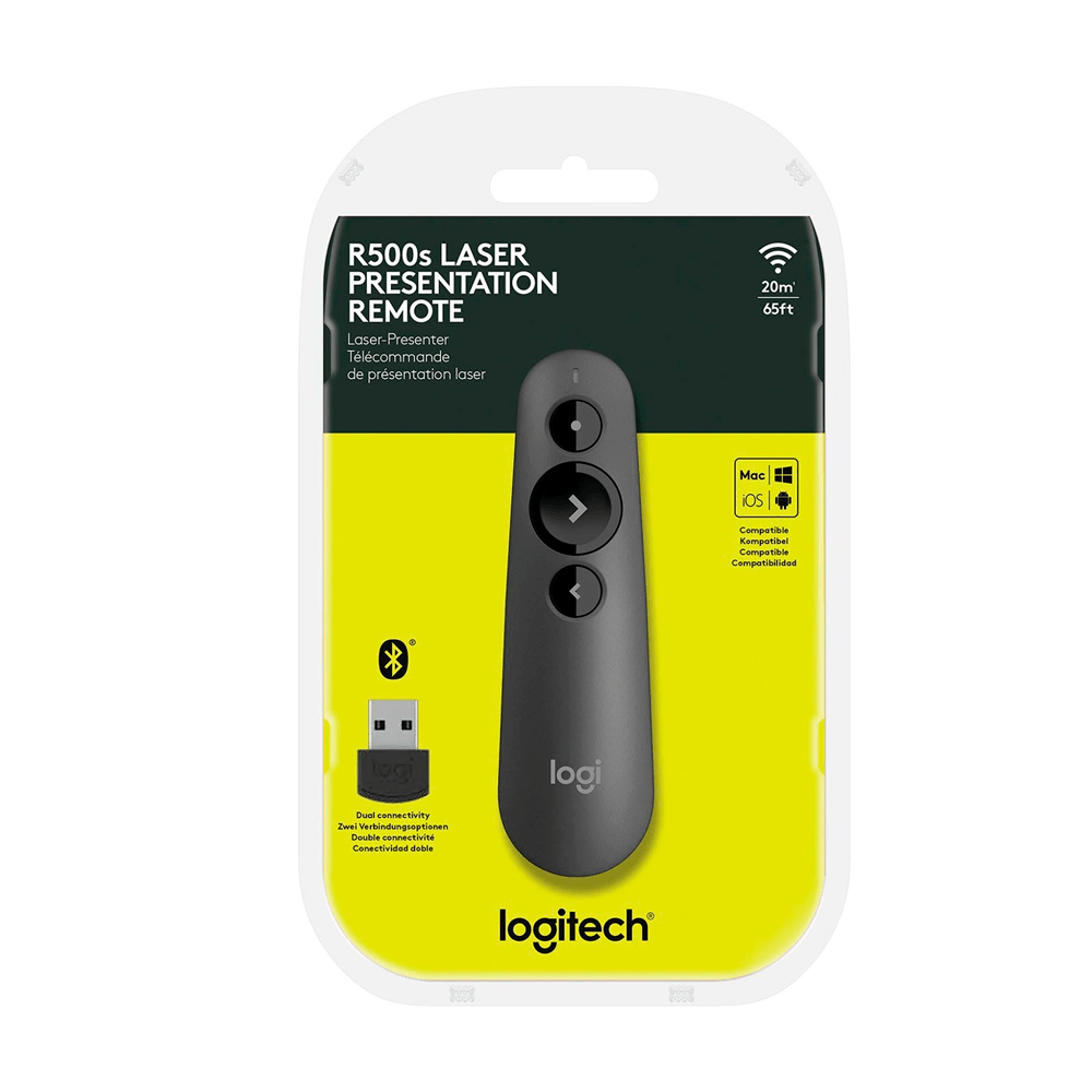 Control remoto de presentación láser Logitech R500s