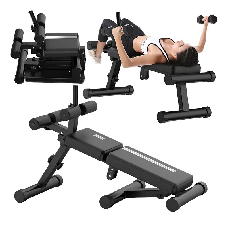 Banca Libre Plegable Multifuncional de Ejecicios Press Abdominales l