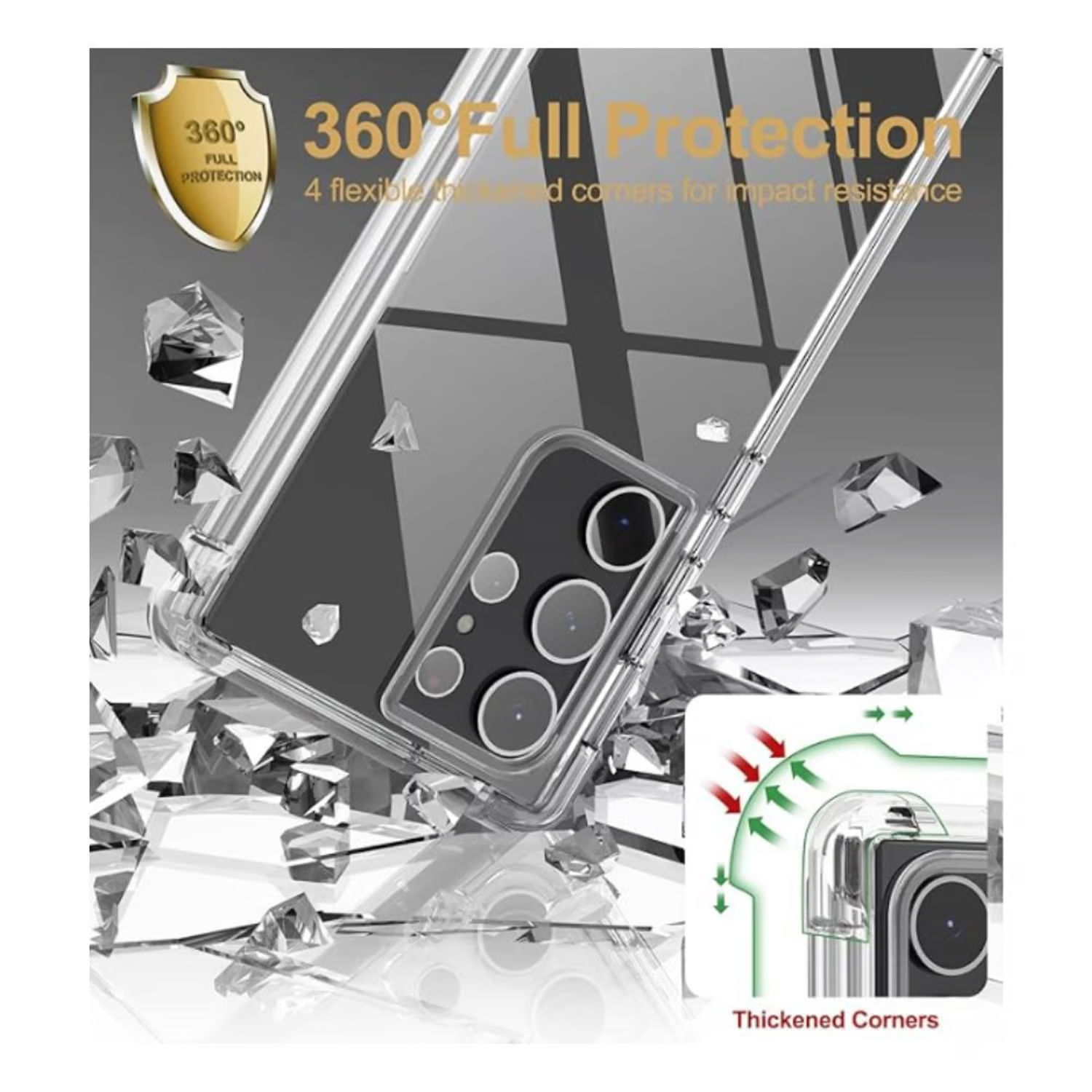 CASE FUNDA PARA SAMSUNG S25 ULTRA - ANTISHOCK - 360