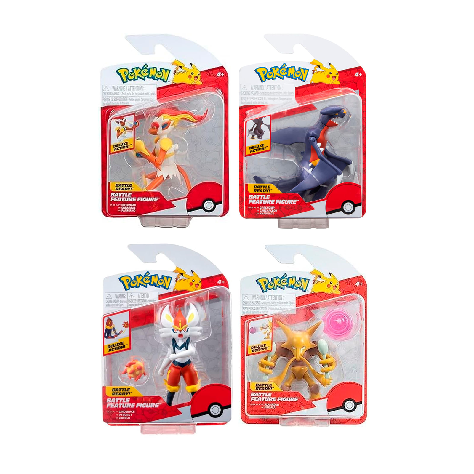 Pokemon Set Jazwares Garchomp Alakazam Infernape Cinderace