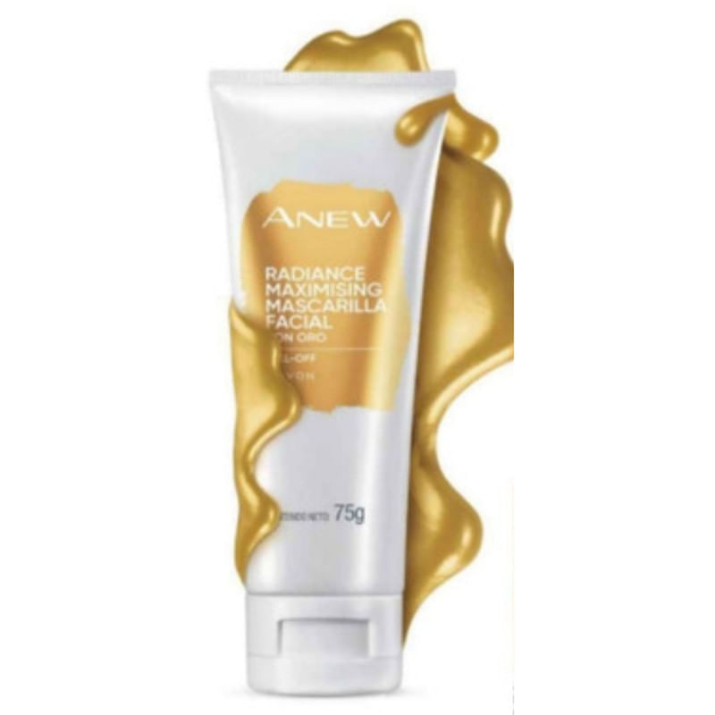 Mascarilla Facial Avon Anew Radiance Maximising con Oro 75 g