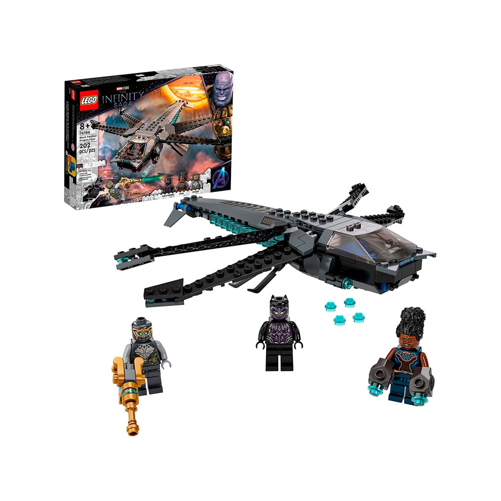 LEGO Marvel Black Panther Dragon Flyer Building Kit 76186