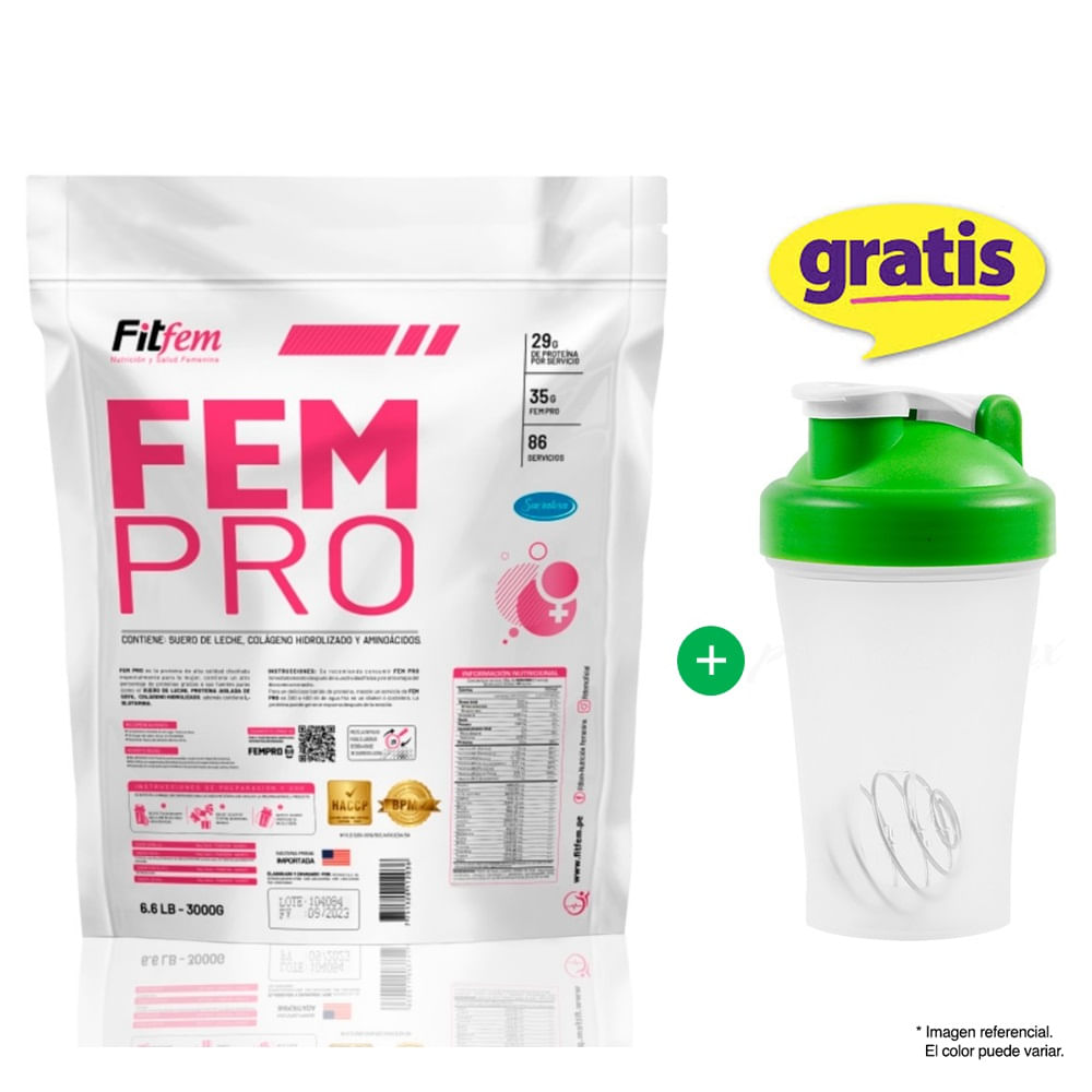 FEMPRO PROTEÍNA FITFEM 3KG VAINILLA