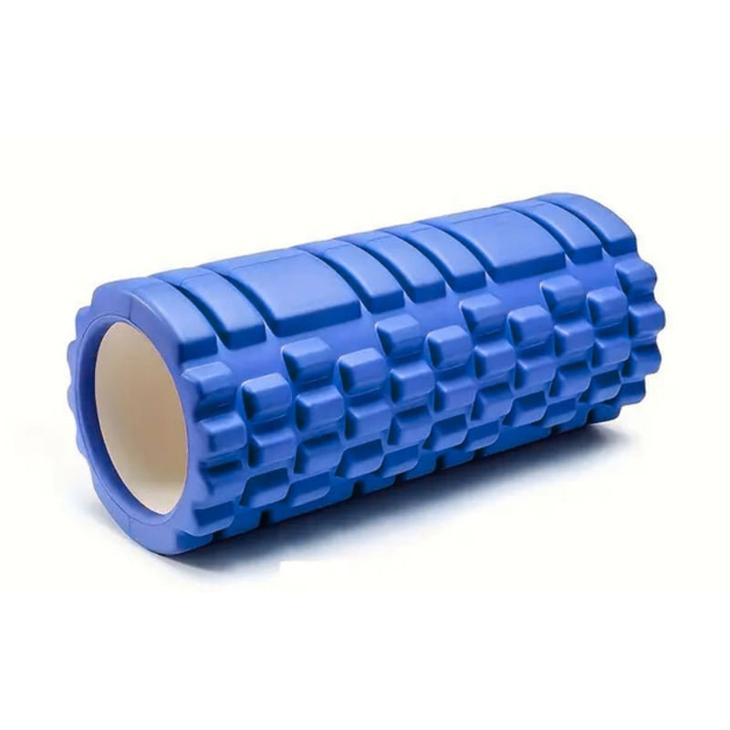 Rodillo de Yoga Foam Roller de Espuma 33 x 14cm Azul