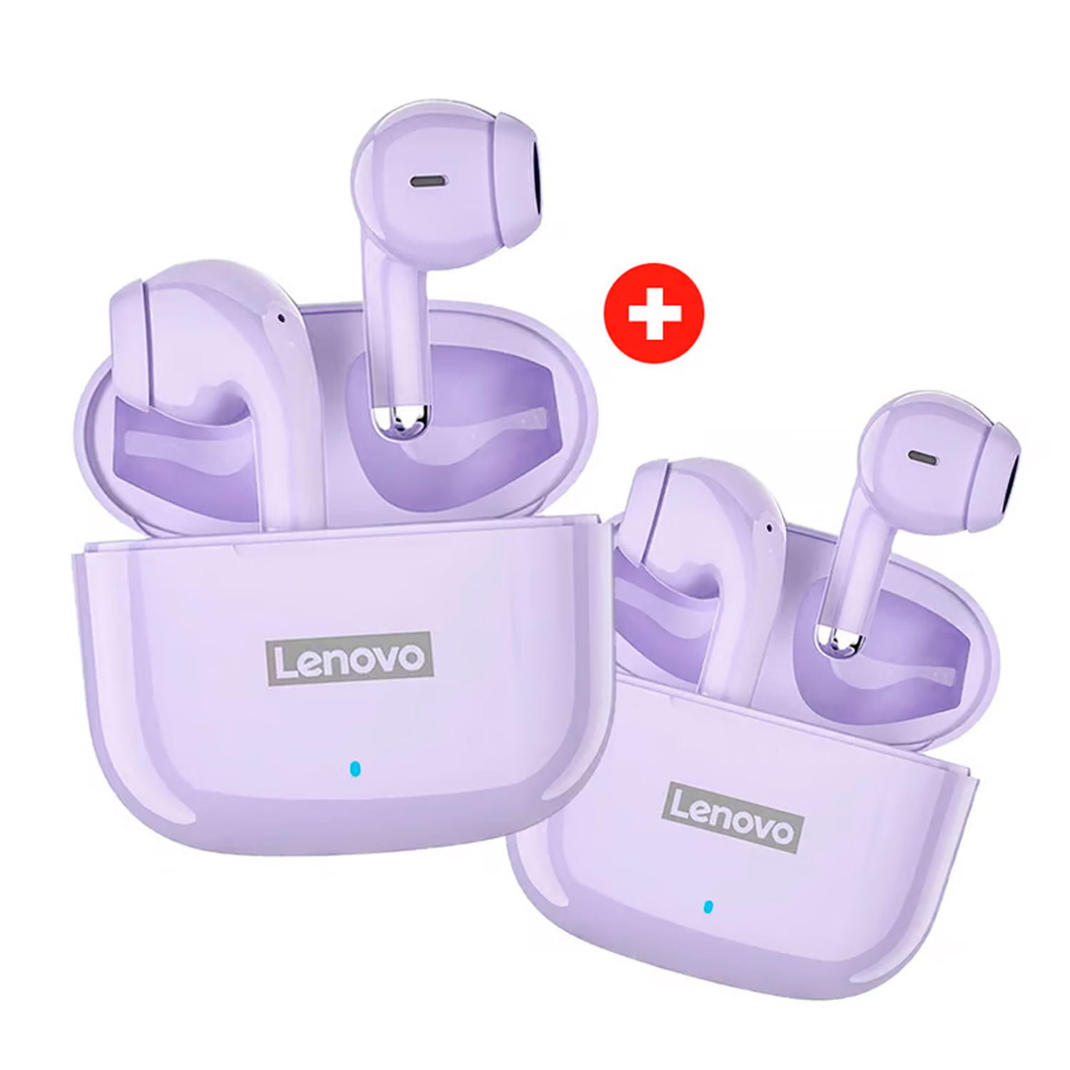 COMBO LENOVO AUDIFONOS LP40 PRO PURPURA + LP40 PRO PURPURA