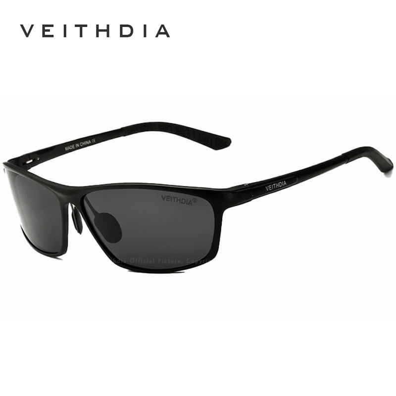 Lentes de Sol VEITHDIA Racer - Polarizados - UV400 - Negro