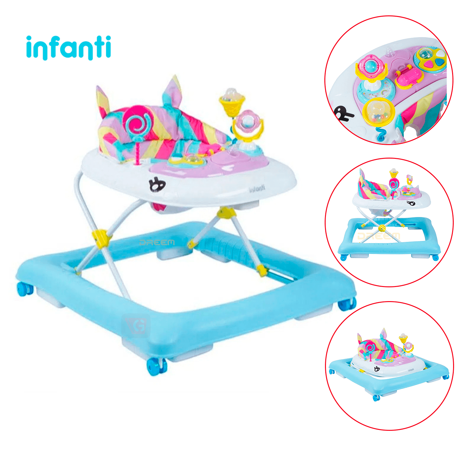Andador Musical Infanti Unicornio