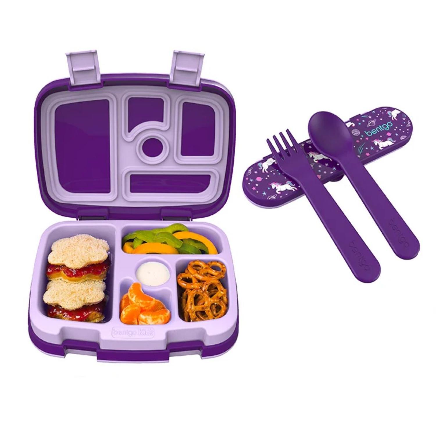 Lonchera y Set de Cubiertos Bentgo - Unicornio