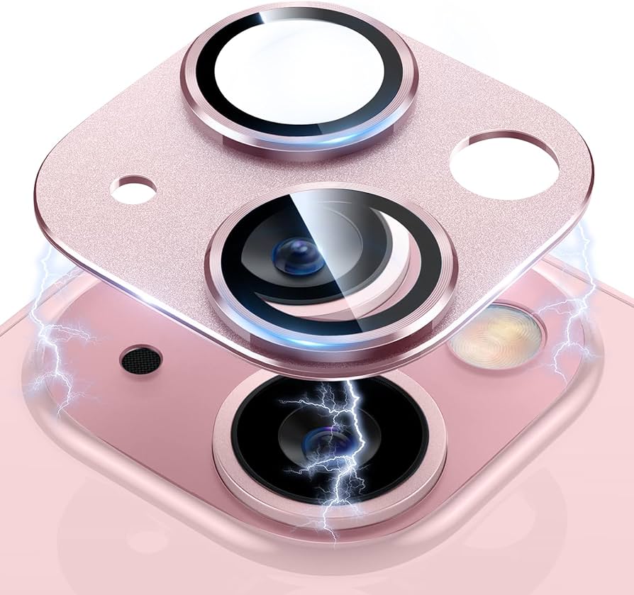 PROTECTOR CAMARA IPHONE 15 PLUS - ROSA