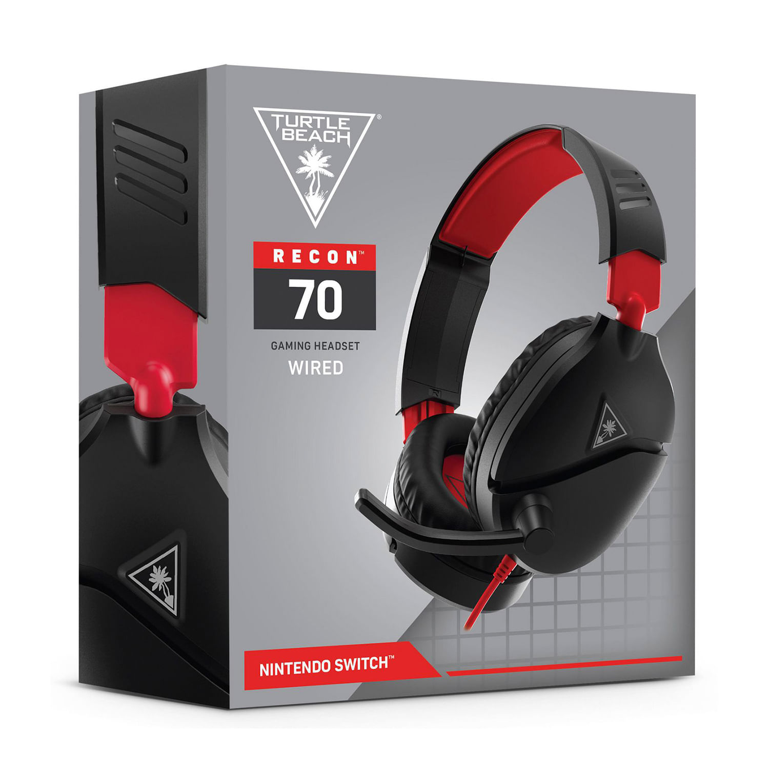 Audífono Gamer Turtle Beach Recon 70 Ps4 Xbox PC Nintendo Switch Rojo y Negro