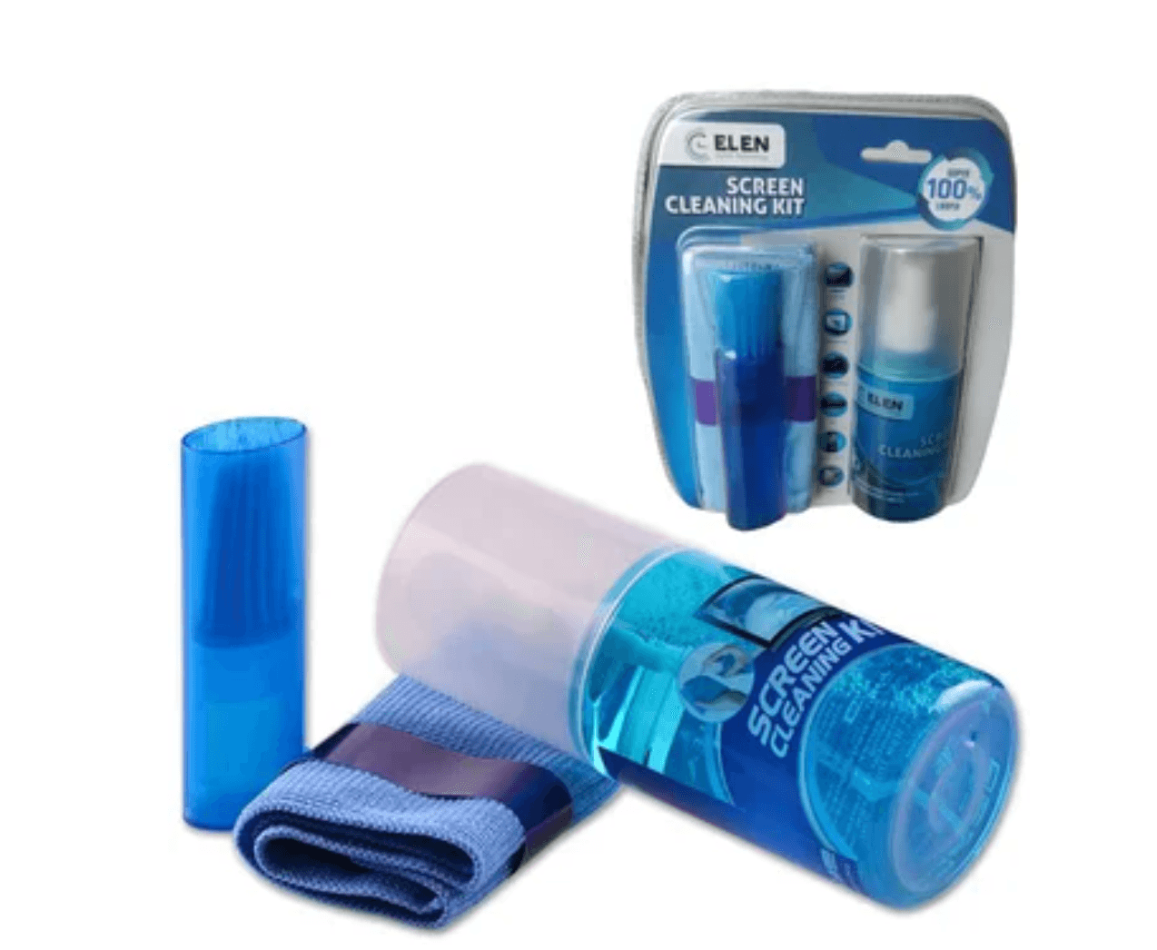 Kit De Limpieza Para Pantallas Tv Laptop Móviles Fco 200ml 3 en 1