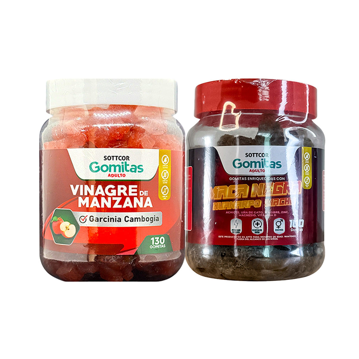 Gomitas Adulto Vinagre de Manzana + Gomitas Maca Negra