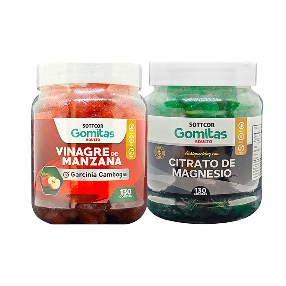 Gomitas Adulto Vinagre de Manzana + Gomitas Citrato Magnesio