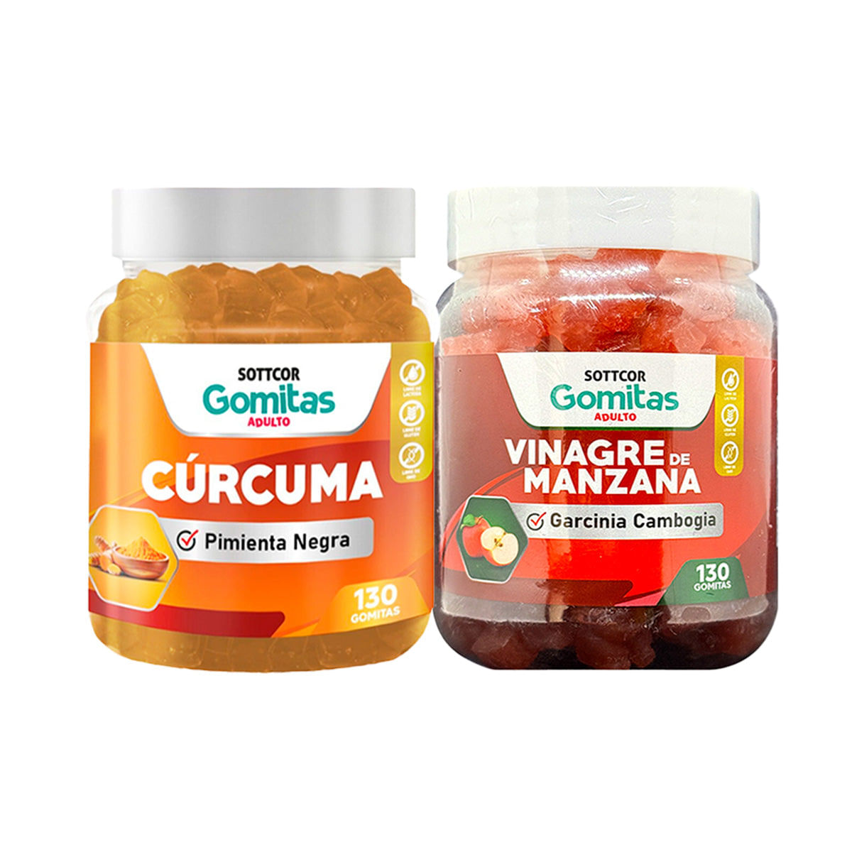 Gomitas Adulto Curcuma + Gomitas Vinagre de Manzana