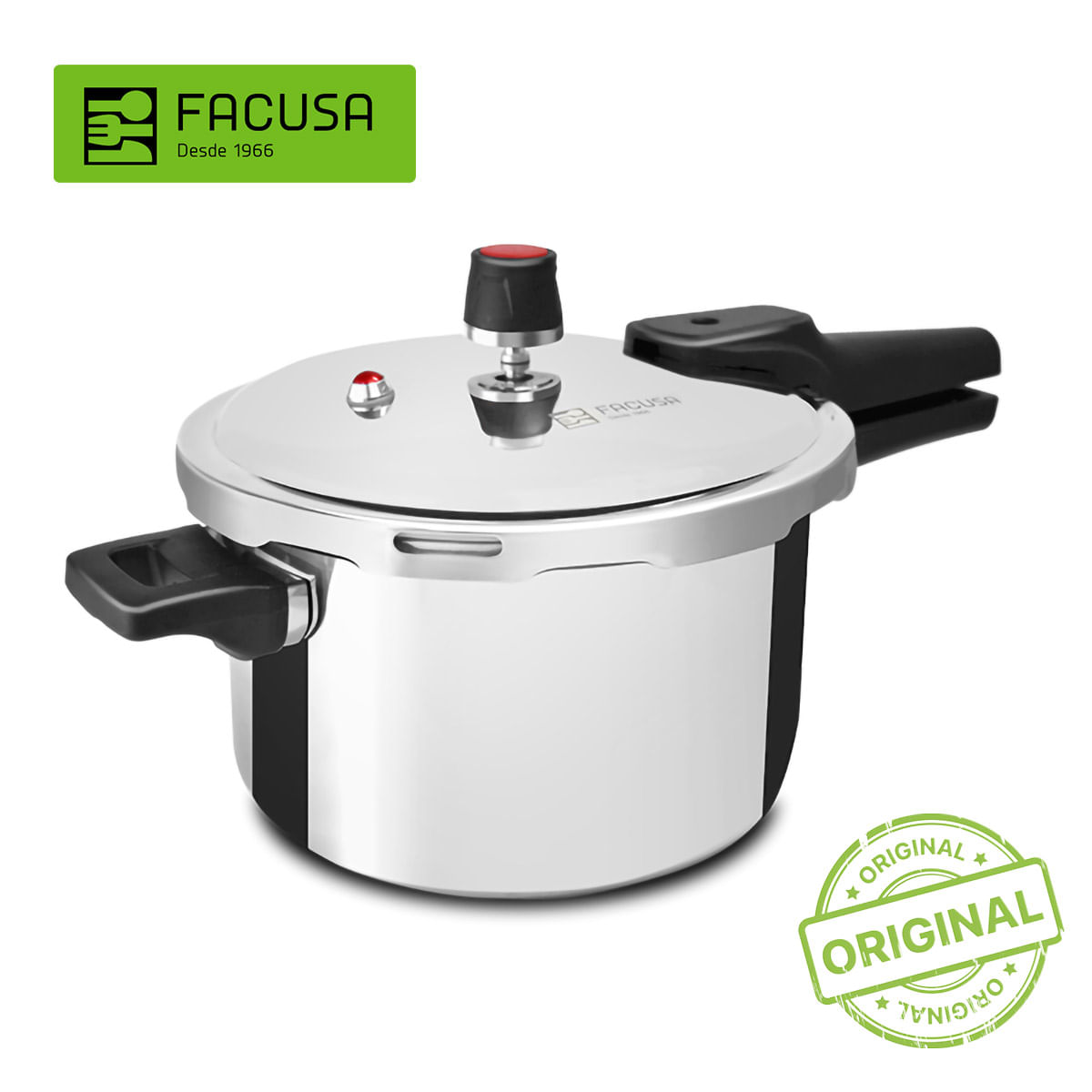 OLLA A PRESIÓN FACUSA 7 L DE ACERO INOXIDABLE