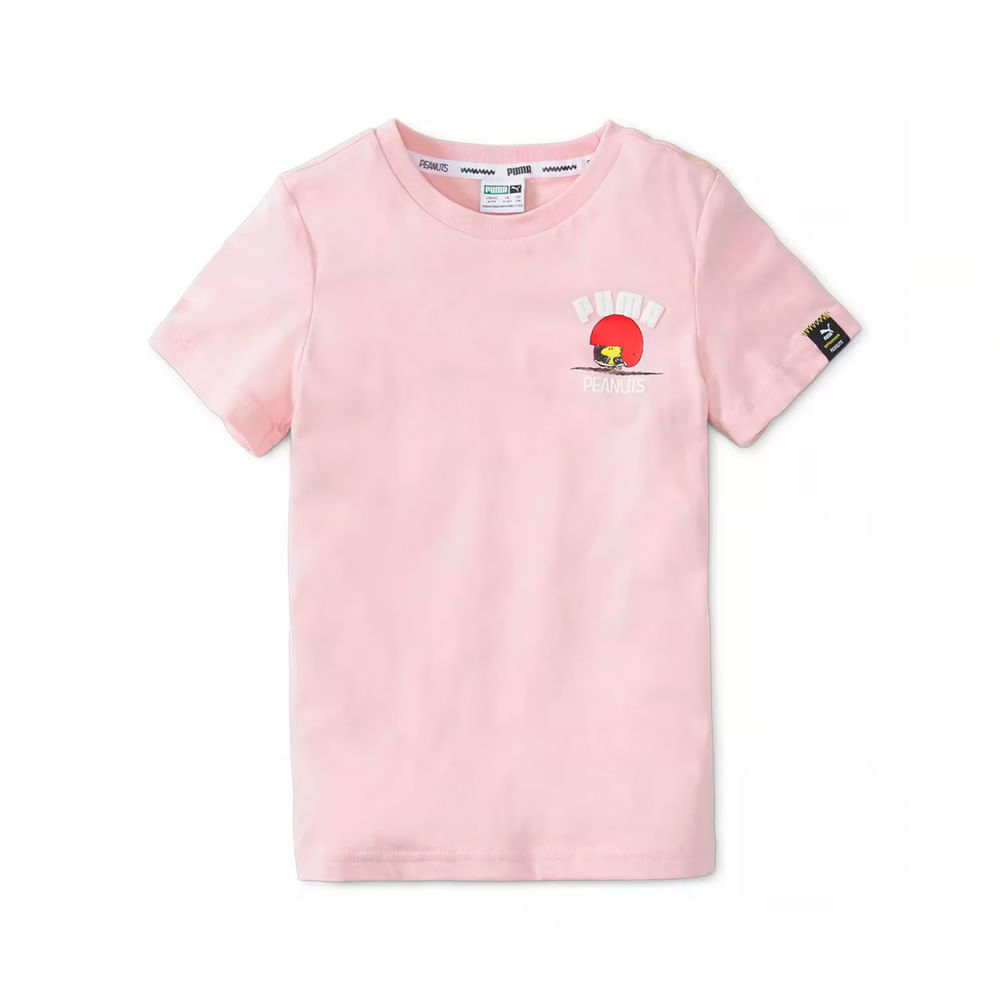 Puma Polo Peanuts Crew Neck Rosado Niñas Talla 3T