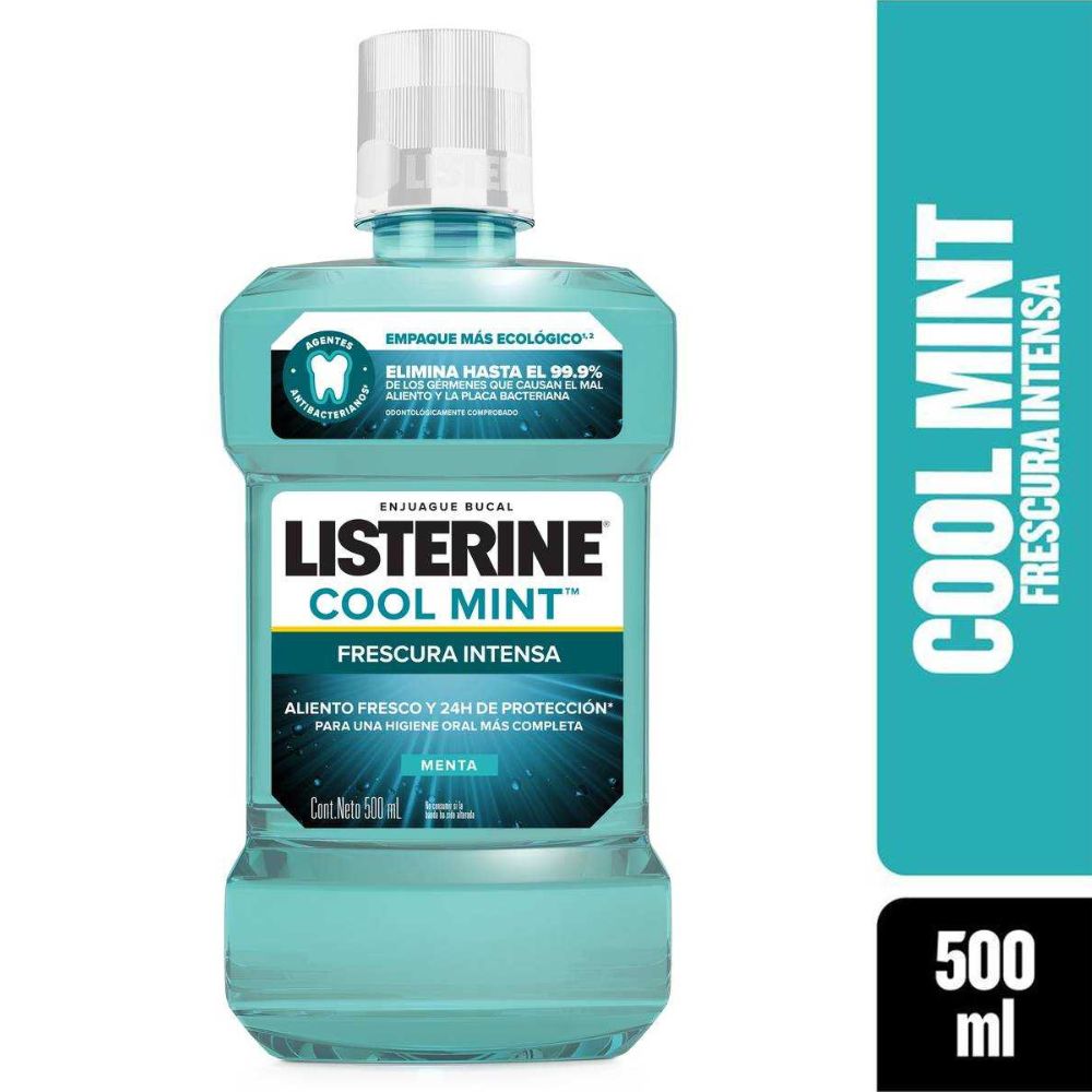 Enjuague Bucal Listerine Cool Mint Menta 500ml