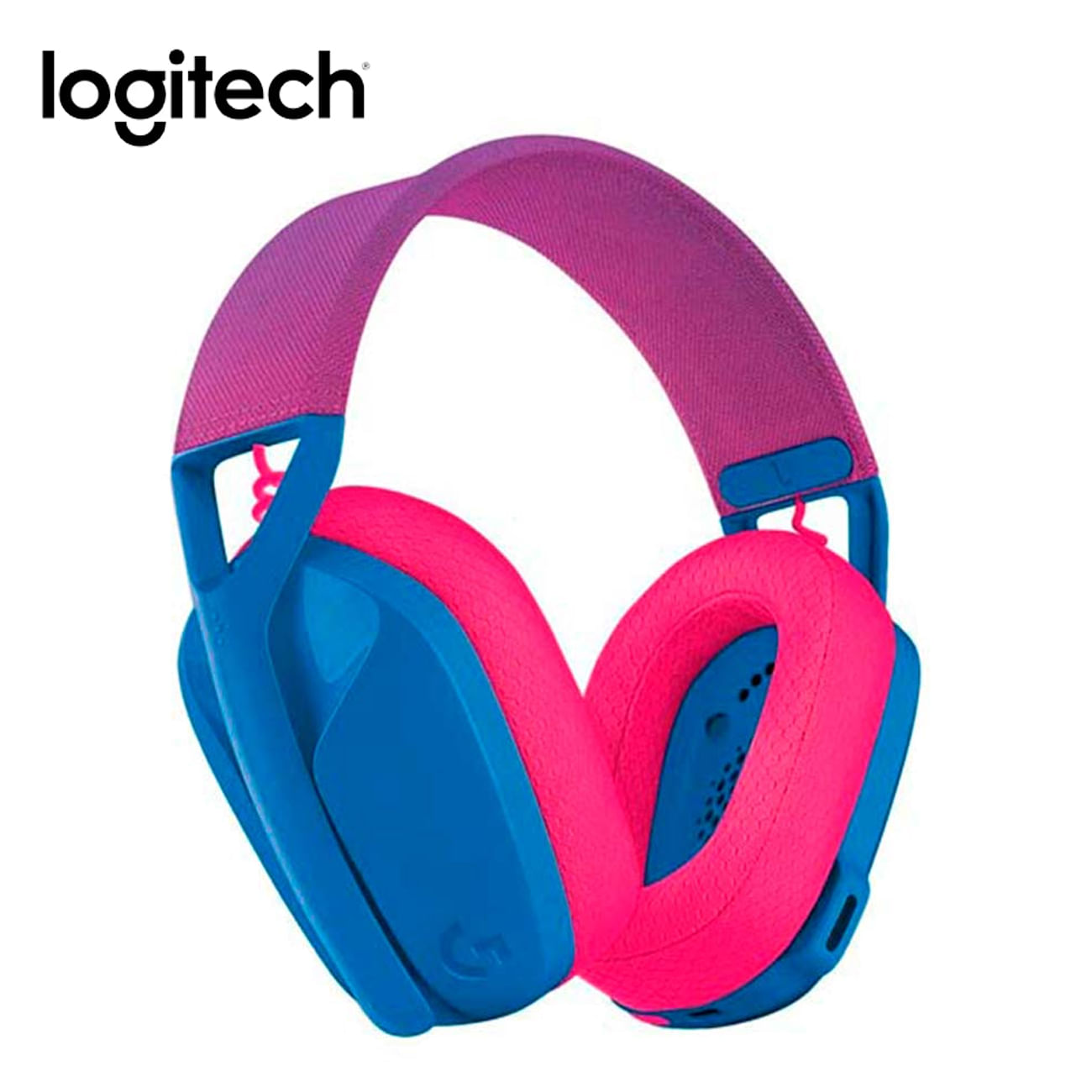Audifono Gaming Logitech G G435 Lightspeed Wireless Azul Y Frambuesa