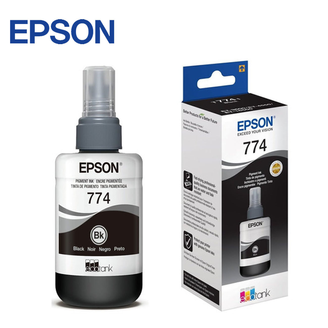 Botella de Tinta Epson T774120 Negro