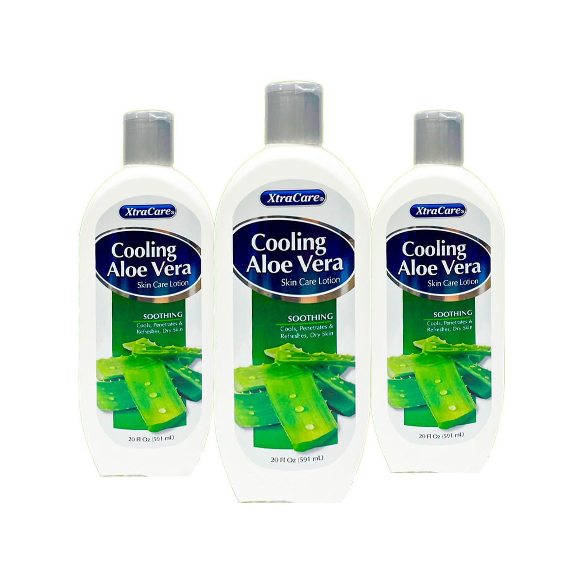 XtraCare Loción Corporal Cooling Aloe Vera 591 g 3 unidades