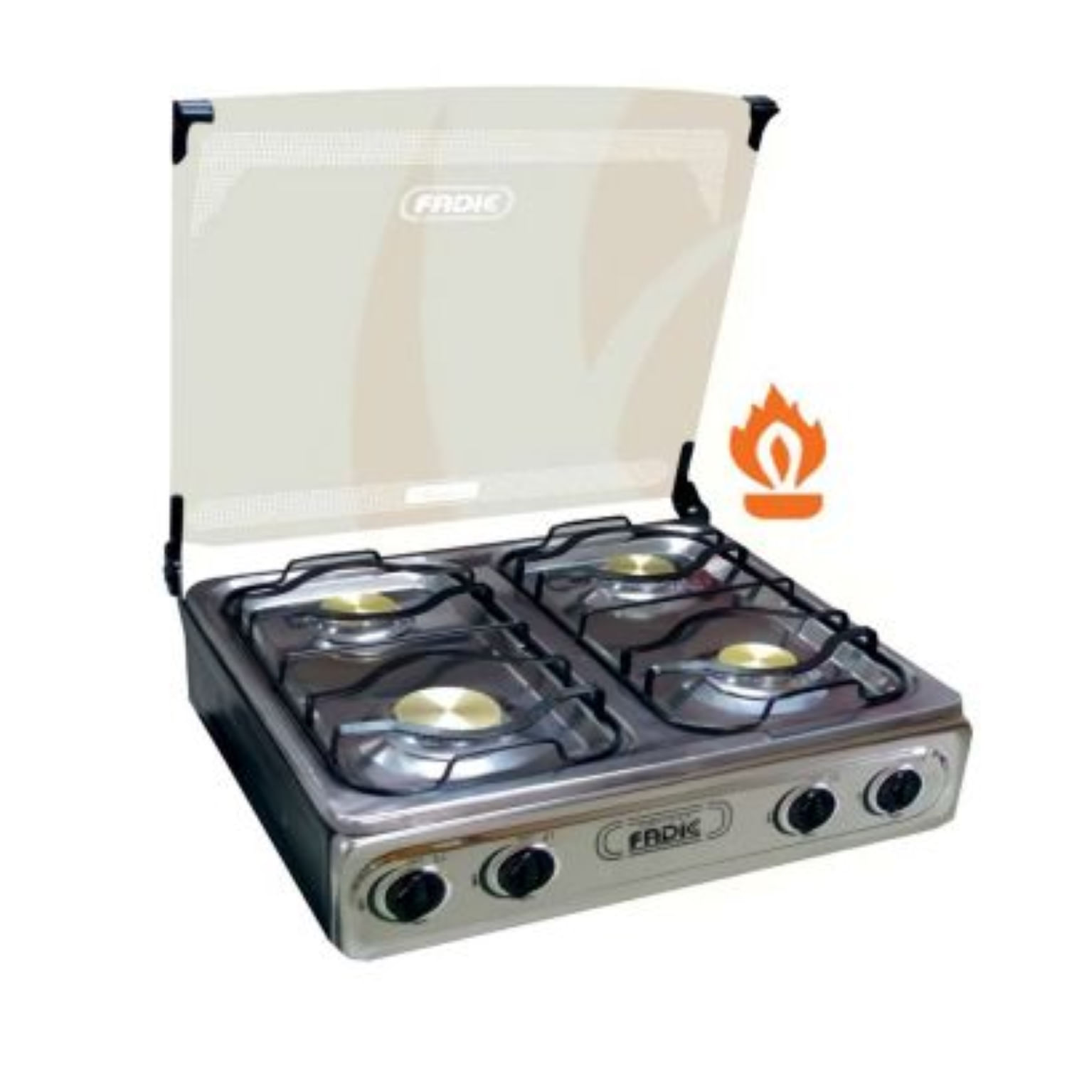 Cocina de mesa con tapa de vidrio Fadic clásic 22 4H