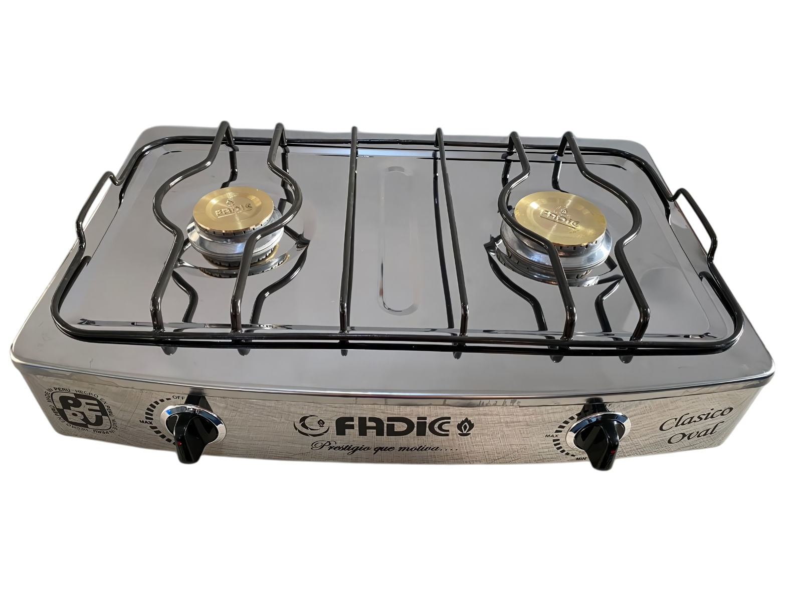Cocina de Mesa Fadic Clásico Oval 2 Hornillas Acero