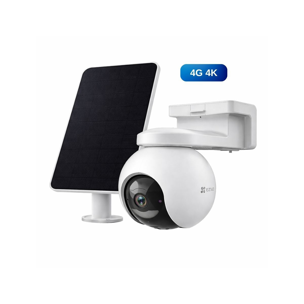 Cámara seguridad EB8 4G 4K con batería y rotación 360° con panel solar - Ezviz