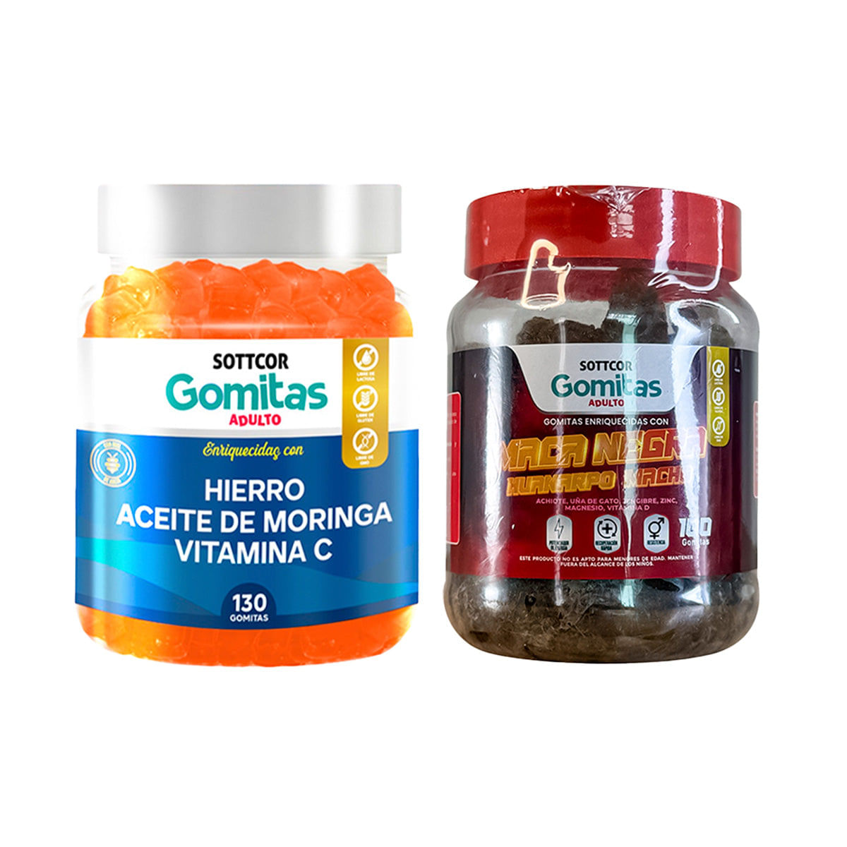 Gomitas Adulto Hierro + Gomitas Maca Negrra