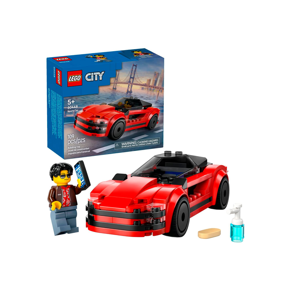 LEGO City Red Sports Car Toy Building Toy 60448