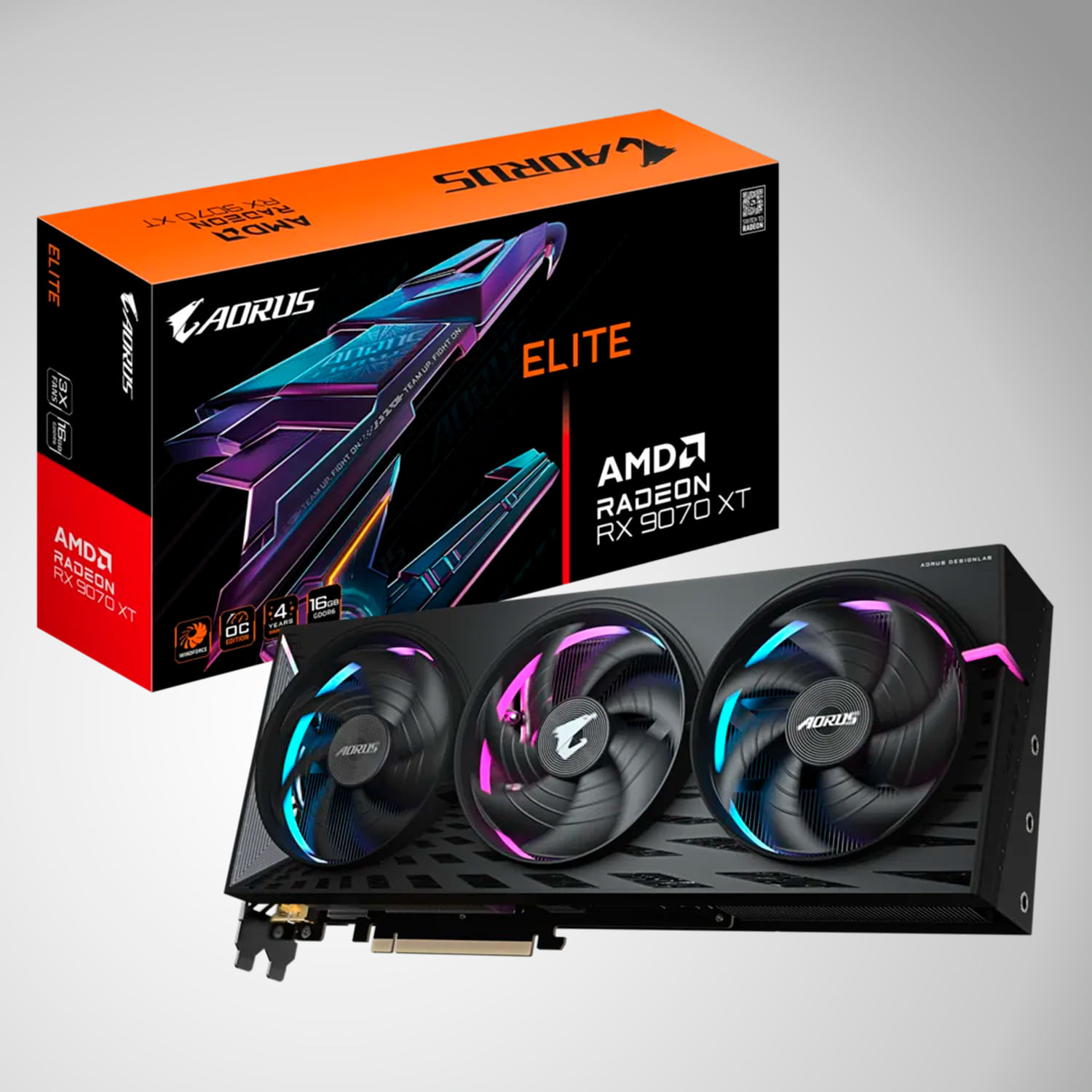 Tarjeta De Video Gigabyte AORUS RX 9070 XT ELITE 16G