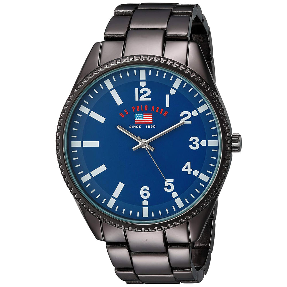 Reloj US Polo Assn US8641 Analógico para Hombre Negro Azul
