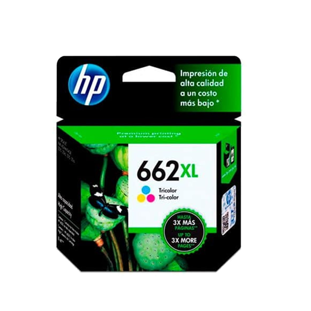 Tinta HP 662XL Tricolor Original CZ106AL