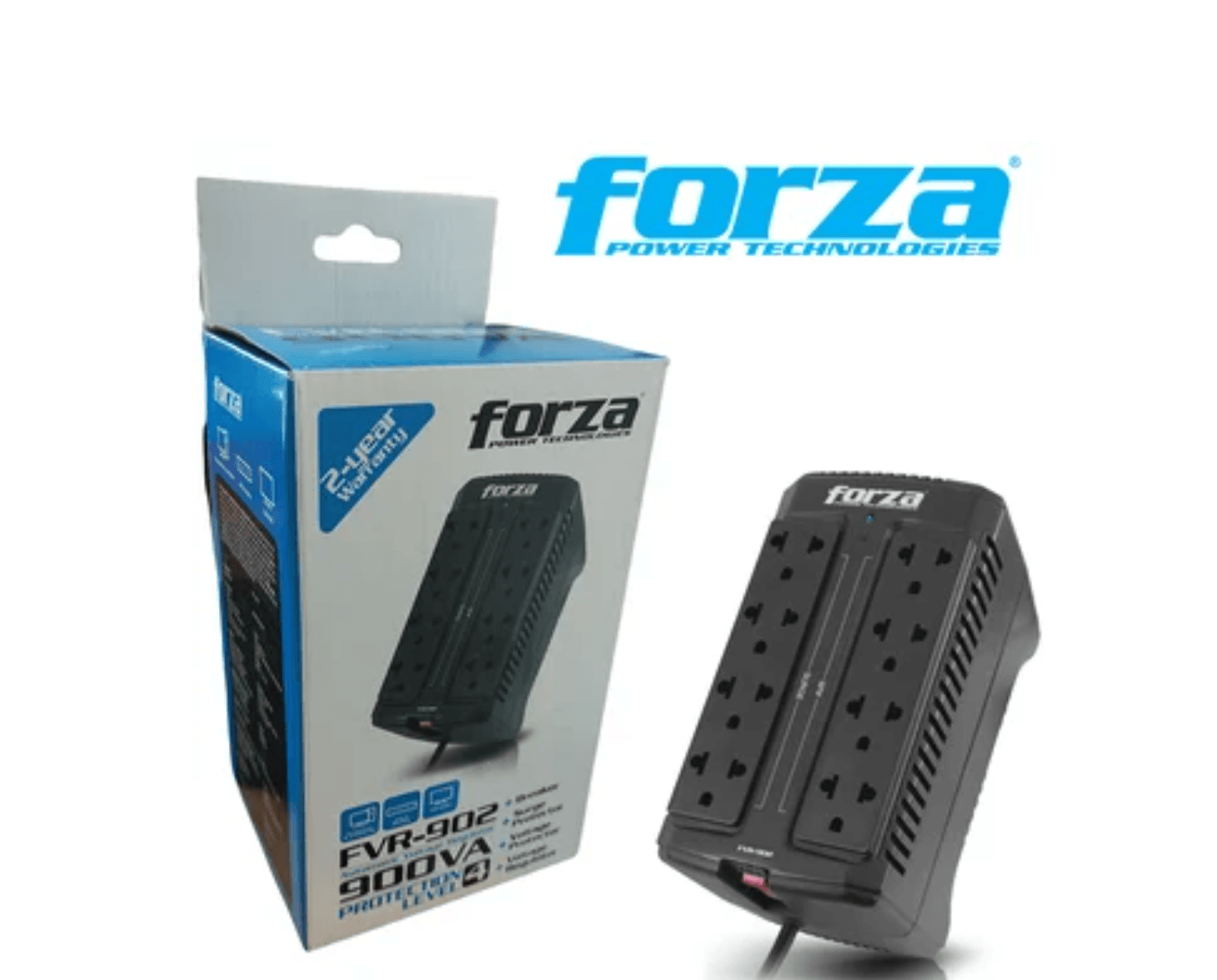 Estabilizador Voltaje Forza Fvr-902 8 tomas 900VA 450W 220V