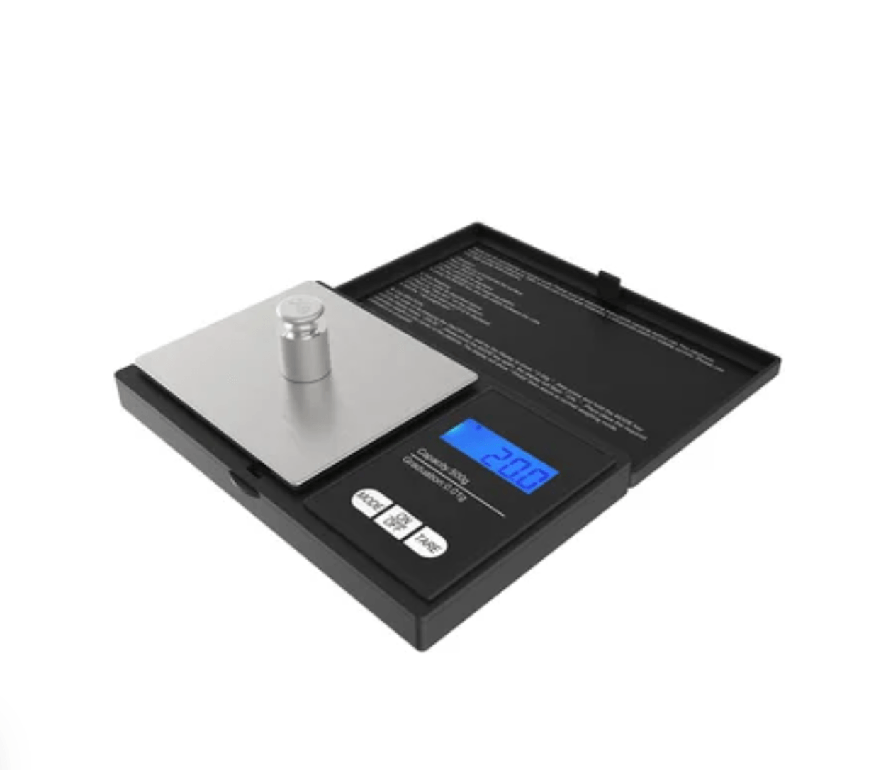 Balanza Gramera Digital Pesa Joyería Bolsillo 0.1g a 500g con tapa
