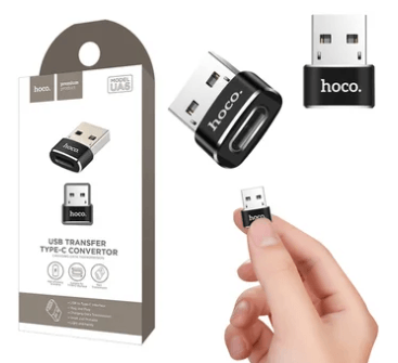 ADAPTADOR OTG USB MACHO A TIPO C HEMBRA HOCO UA6