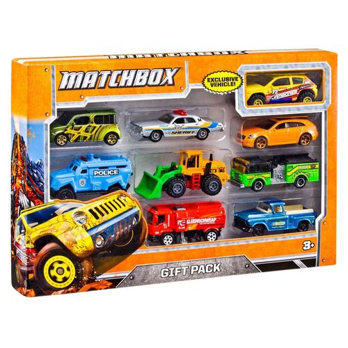 Carritos Matchbox Surtido Paq. De 9 Autos X7111