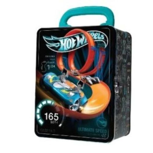 Case Metálico Negro Para Guardar 18 Hotwheels