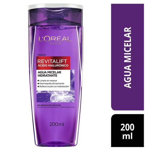 Agua Micelar Ácido Hialurónico 200 ml L'Oréal Paris Skin Care