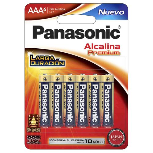 Pila Alcalína PANASONIC AAA Blíster 6un