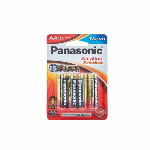 Pilas Alcalinas PANASONIC AA Blister 4un